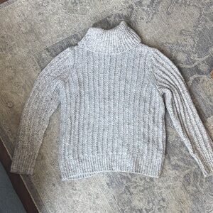 Banana Republic Light Gray Turtleneck Sweater